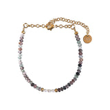 Bracelet Vahiné Quarz Cassis et Céladon