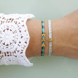 Bracelet Batak * Bleu Canard