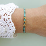 Bracelet Batak * Bleu Canard