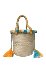 Panier St Tropez * Ciel et Jaune