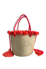 Panier St Tropez * Coquelicot et Rouge