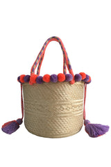 Panier St Tropez * Corail et Lilas