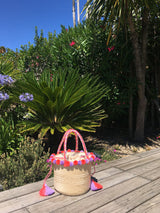 Panier St Tropez * Corail et Lilas