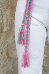 Ceinture Trinidad* Rose et verte